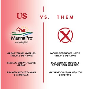 Manna Pro Bite-Size Nuggets Apple Flavored Horse Training Treats, 1-lb bag