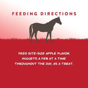 Manna Pro Bite-Size Nuggets Apple Flavored Horse Training Treats, 1-lb bag