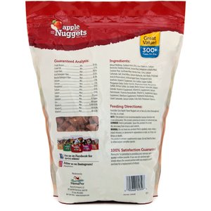 Manna Pro Bite-Size Nuggets Apple Flavored Horse Training Treats, 4-lb bag