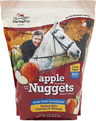 Show full view: Manna Pro Bite-Size Nuggets Apple + Peppermint Flavor Horse Treats slide 2 of 8