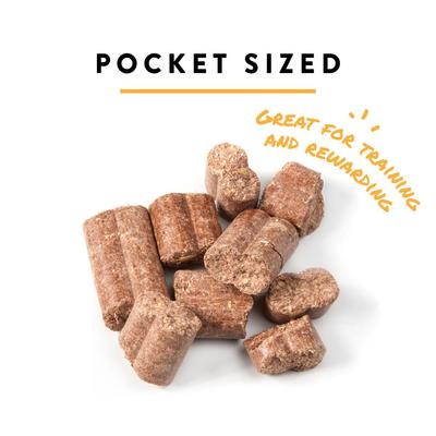 Show full view: Manna Pro Bite-Size Nuggets Butterscotch Flavored Horse Training Treats, 4-lb bag slide 3 of 10