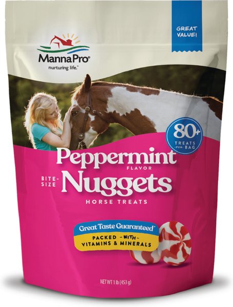 Manna Pro Bite-Size Nuggets Peppermint Flavored Horse Training Treats