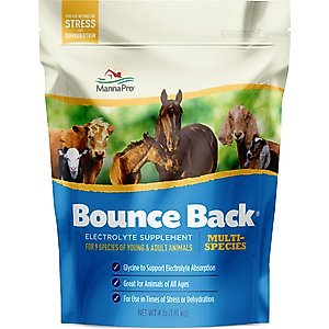Manna Pro Bounce Back Multi-Species Recovery Livestock & Horse Supplement, 4-lb bag