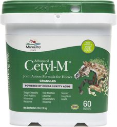 Manna Pro Cetyl-M Joint Support Apple Flavor Granules Horse Supplement, 5.1-lb