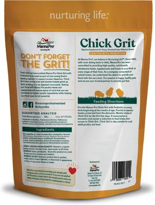 Show full view: Manna Pro Chick Grit with Probiotics Chicken, 5-lb bag slide 2 of 11