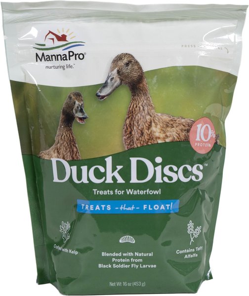 Show full view: Manna Pro Duck Discs Waterfowl Duck Treats, 16-oz bag slide 1 of 9