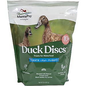 Manna Pro Duck Discs Waterfowl Duck Treats, 16-oz bag