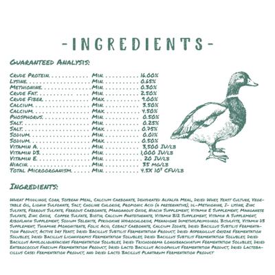 Show full view: Manna Pro Duck Layer Pellets Duck Food, 25-lb bag slide 6 of 8