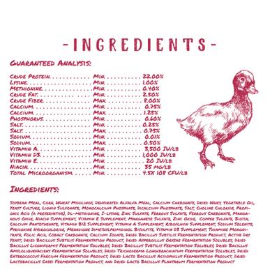 Show full view: Manna Pro Duck Starter Grower Crumbles Duck Food, 25-lb bag slide 6 of 8