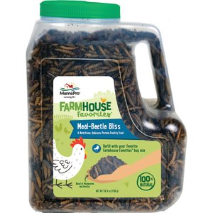 Manna Pro Farmhouse Favorites Beetle Bliss Chicken Treats, 25-oz bag