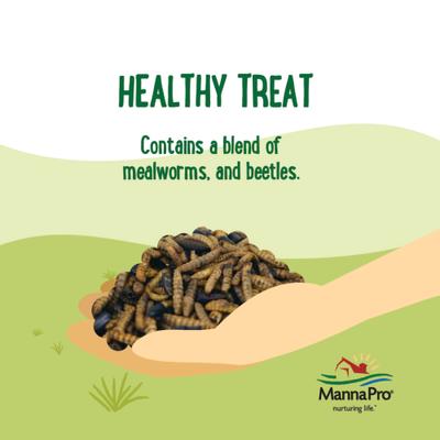 Show full view: Manna Pro Farmhouse Favorites Beetle Bliss Chicken Treats, 25-oz bag slide 6 of 7