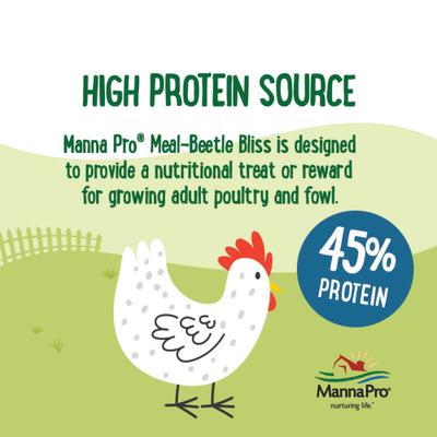 Show full view: Manna Pro Farmhouse Favorites Beetle Bliss Chicken Treats, 25-oz bag slide 3 of 7