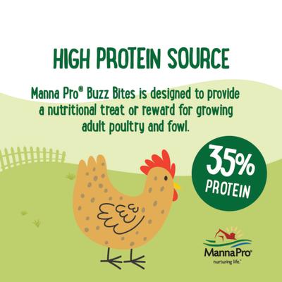 Show full view: Manna Pro Farmhouse Favorites Buzz Bites Chicken Treats, 6-lb bag slide 3 of 7