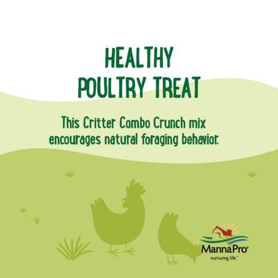 Show full view: Manna Pro Farmhouse Favorites Critter Combo Crunch Chicken Treats, 25-oz bag slide 4 of 7