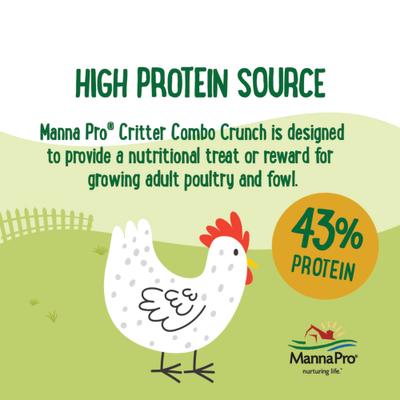 Show full view: Manna Pro Farmhouse Favorites Critter Combo Crunch Chicken Treats, 25-oz bag slide 3 of 7