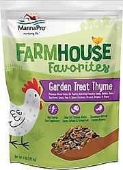 Manna Pro Farmhouse Favorites Garden Treat Thyme Chicken Treats, 4-lb bag