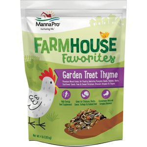Manna Pro Farmhouse Favorites Garden Treat Thyme Chicken Treats, 4-lb bag