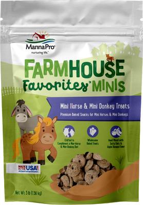 Show full view: Manna Pro Farmhouse Favorites Mini Horse & Donkey Treats, 3-lb bag slide 1 of 8