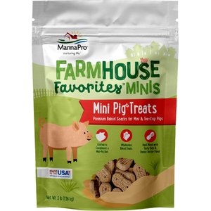 Manna Pro Farmhouse Favorites Mini Pig Treats, 3-lb bag