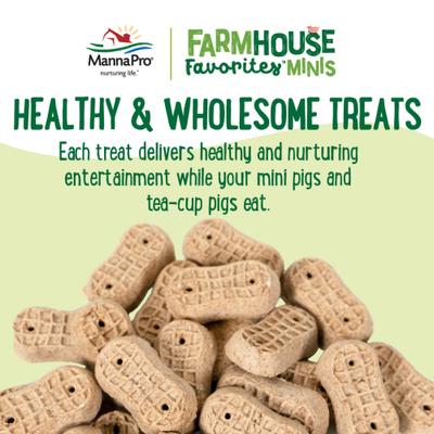 Show full view: Manna Pro Farmhouse Favorites Mini Pig Treats, 3-lb bag slide 6 of 8