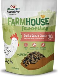 Manna Pro Farmhouse Favorites Quirky Quatro Crunch Chicken Treats, 2-lb bag