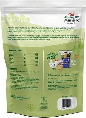 Show full view: Manna Pro Farmhouse Favorites Sunflower Mix Up Chicken Treats, 10-lb bag slide 2 of 6