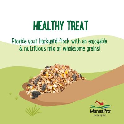 Show full view: Manna Pro Farmhouse Favorites Sunflower Mix Up Chicken Treats, 10-lb bag slide 5 of 6