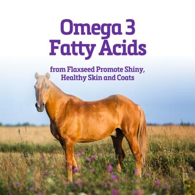 Show full view: Manna Pro Formulated Max-E-Glo Probiotics & Yeast for Digestion Stabilized Rice Bran Pellets Senior Horse Supplement, 30-lb bag slide 5 of 6