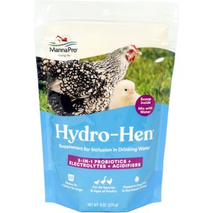Manna Pro Hydro-Hen Chicken Supplement, 8-oz bag