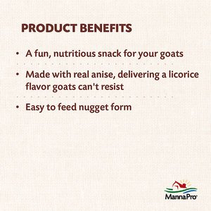 Manna Pro Licorice Flavor Goat Treats, 6-lb bag