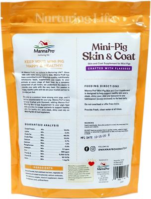 Show full view: Manna Pro Mini-Pig Skin & Coat Powder Supplement, 1-lb bag slide 2 of 8