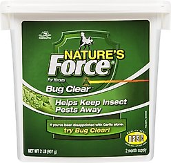 Manna Pro Nature's Force Bug Clear Horse Insect Repellent, 2-lb pail