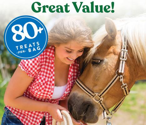 Show full view: Manna Pro Nuggets Bite-Size Alfalfa & Molasses Flavored Horse Training Treats, 1-lb bag slide 7 of 11