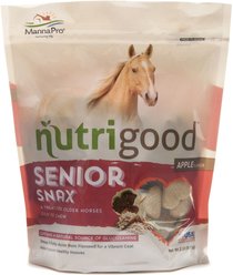 Manna Pro NutriGood Senior Snax Apple Flavor Horse Treat, 2-lb bag