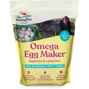 Manna Pro Omega Eggmaker Laying Hen Supplement, 5-lb bag
