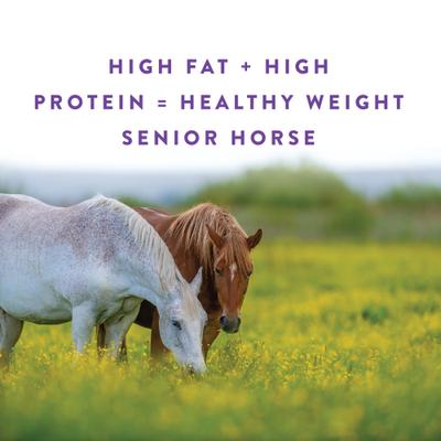 Show full view: Manna Pro Omega Weight & Digestive Pellet Senior Horse Supplement, 8-lb bag slide 3 of 6