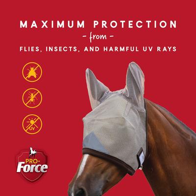 Show full view: Manna Pro Pro-Force Covered Ears Horse Fly Mask slide 6 of 8