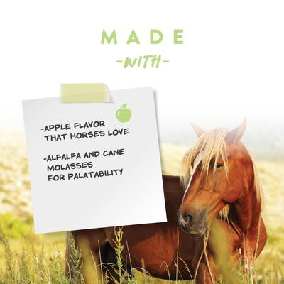 Show full view: Manna Pro Saddle Snacks Apple Flavored Pellet Horse Treats, 18-lb bag slide 4 of 8