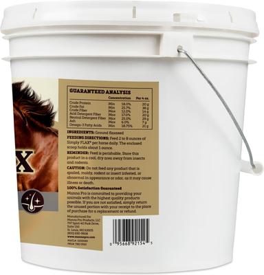 Show full view: Manna Pro Simply Flax Skin & Coat Horse Supplement, 8-lb bag slide 2 of 9