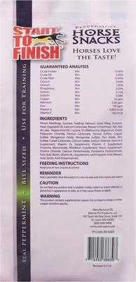 Show full view: Manna Pro Start to Finish Peppermint Horse Treats, 5-lb bag slide 2 of 3