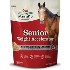 Manna Pro Weight Accelerator Senior Horse Supplement, 8-lb bag