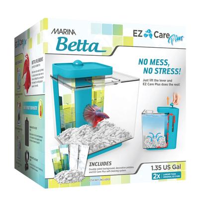 Show full view: Marina 1.3-gal EZ Care Plus Fish Aquarium, Blue slide 1 of 1