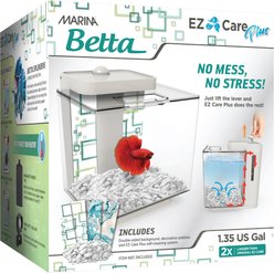 Marina 1.3-gal EZ Care Plus Fish Aquarium, White