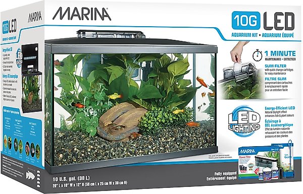 Show full view: Marina 10G LED Aquarium Kit, 10-gal slide 1 of 10