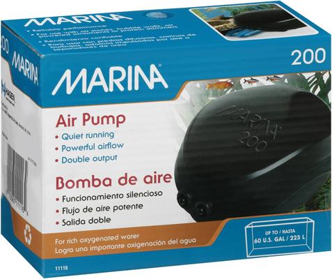 Show full view: Marina Air Pump for Aquariums, Size 200 slide 4 of 8