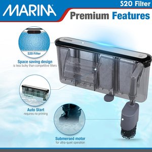Marina Aquarium Power Filter, 20-gal