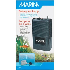 Marina Battery-Operated Air Pump for Aquariums