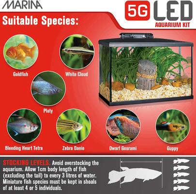 Show full view: Marina iGlo 5G Aquarium Kit, 5-gal slide 6 of 8