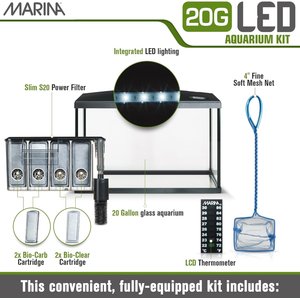 Marina LED Aquarium Kit, 20-gal