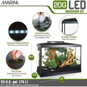 Marina LED Aquarium Kit, 20-gal
